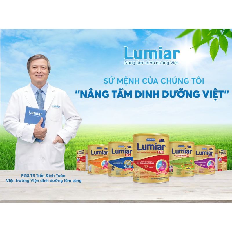 Sữa Lumiar gain. Lumiar grow. Lumiar Baby lon 900g