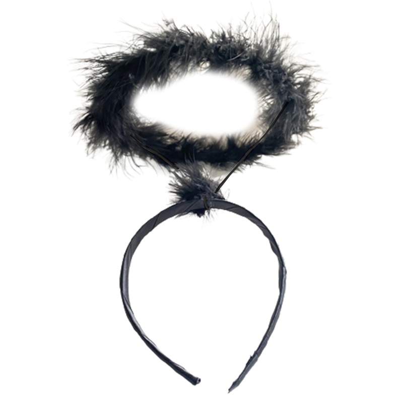 Băng Đô Cài Tóc Đính Lông Vũ Hóa Trang Thiên Thần Cho Bé