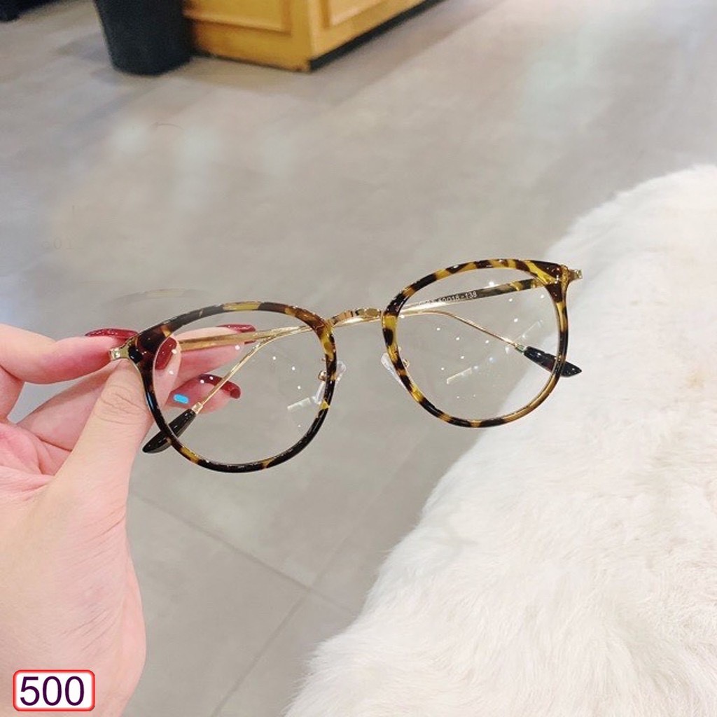 Mắt kính nữ Eyes Light T9928 gọng kính cận kim loại mắt tròn cao cấp nhiều màu