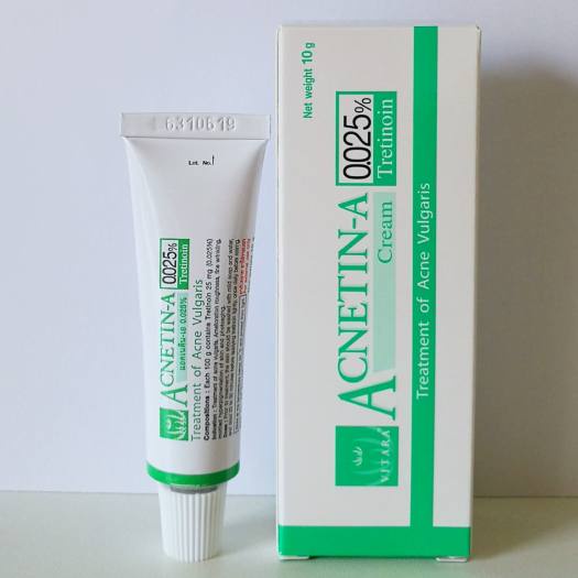 ACNETIN 0.025 % KEM GIẢM MỤN THÁI LAN 10g