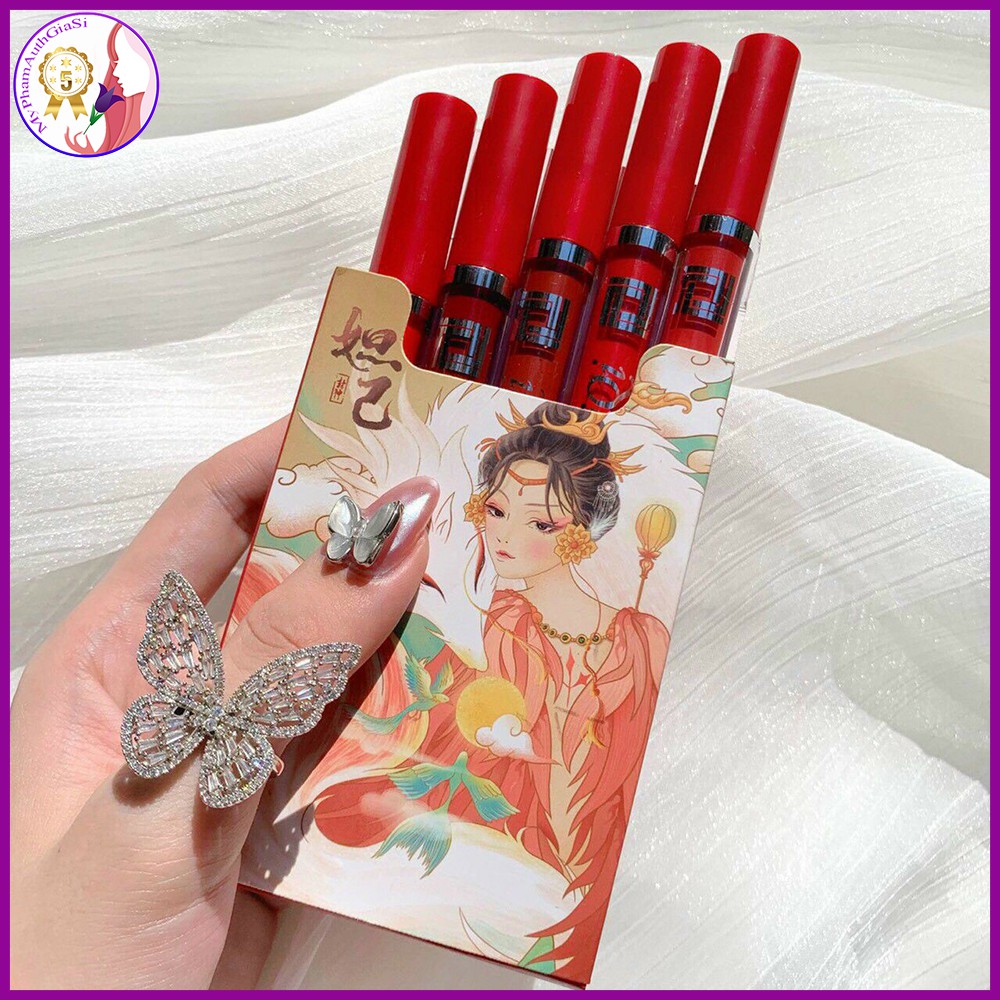 Set son 5 cây muge leen cô gái meyoco retro matte liquid | BigBuy360 - bigbuy360.vn