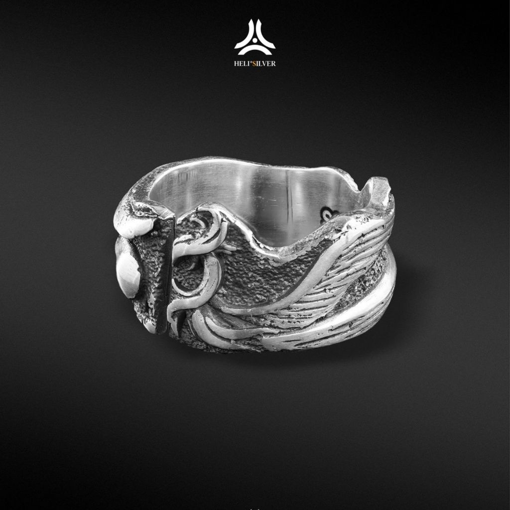 Nhẫn bạc nam, nữ HeliSilver Phoenix Ring Helios Original S925
