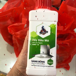 Tẩy dầu mỡ SABO-M, Vệ sinh bếp gas. xoong nồi, lưới hút mùi bám két dầu mỡ lâu ngày chai 500ml, không mùi