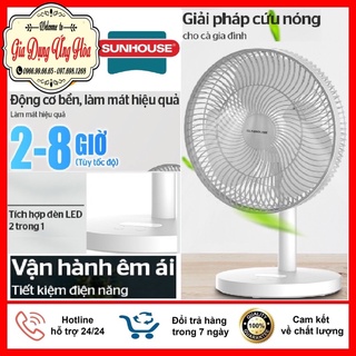 Quạt tích điện, quạt sạc tích điện sunhouse shd7115