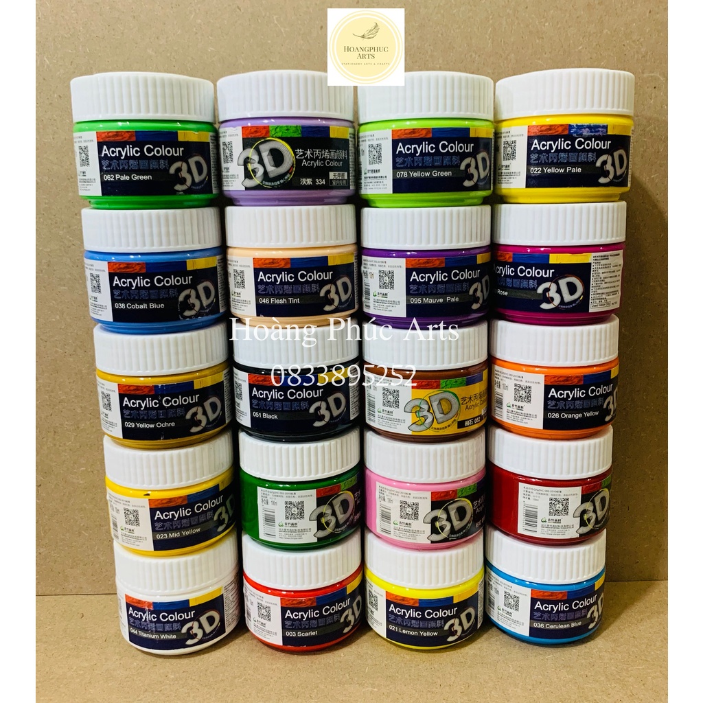 Màu acrylic 3D 100ml
