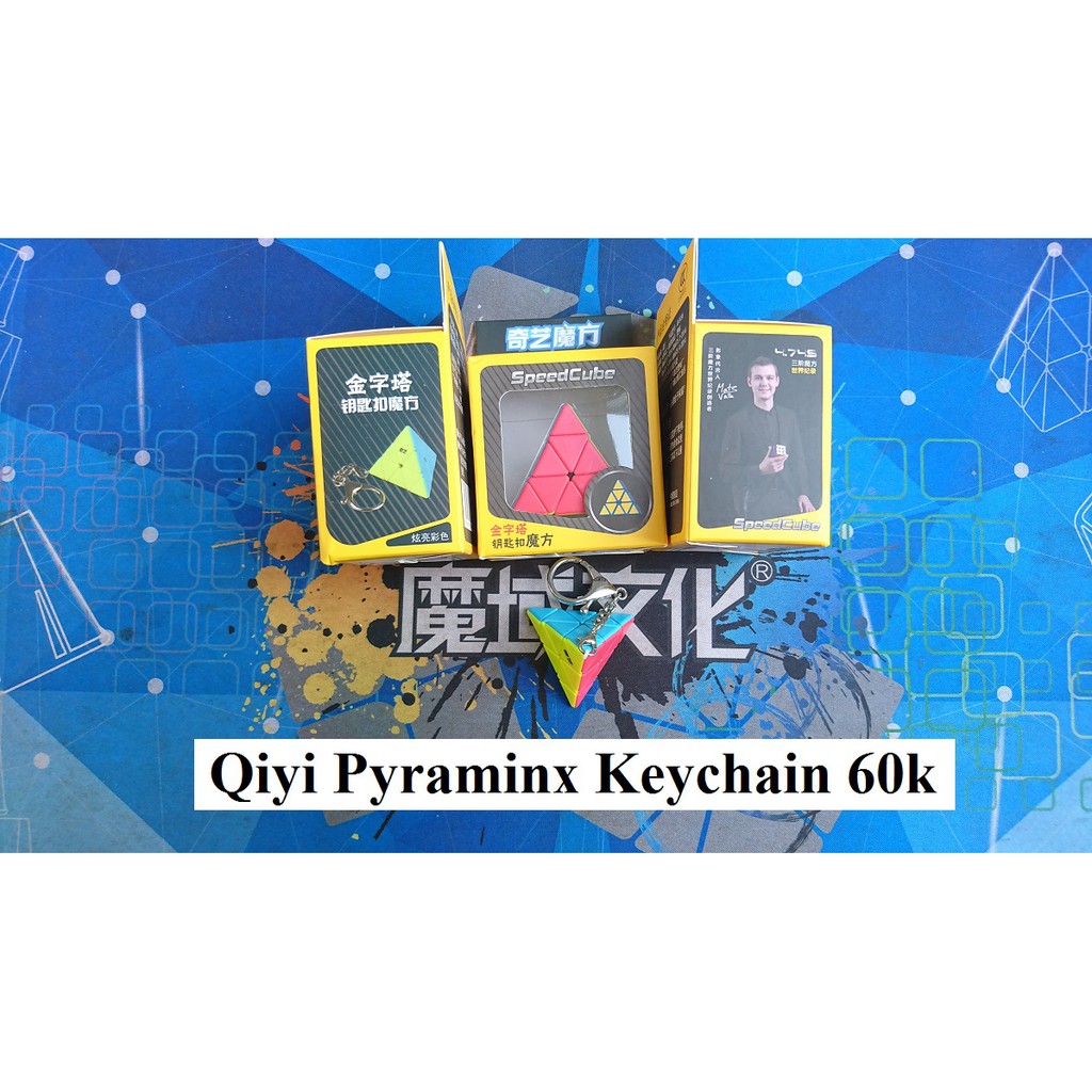 Phụ kiện Rubik. Qiyi Keychain Pyraminx