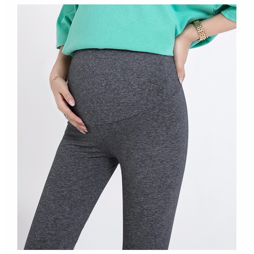 Quần bầu legging dài có đáp bụng điều chỉnh chun chất cotton co giãn dễ vận động thoáng khí đủ size đến 72kg