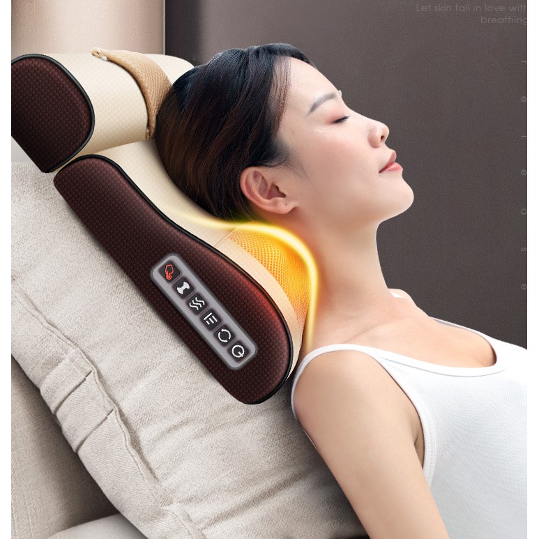 Gối massage vai gáy toàn thân đa năng cao cấp Like Tech Q5 Pro Hàng Chính Hãng Bảo Hành 12 Tháng