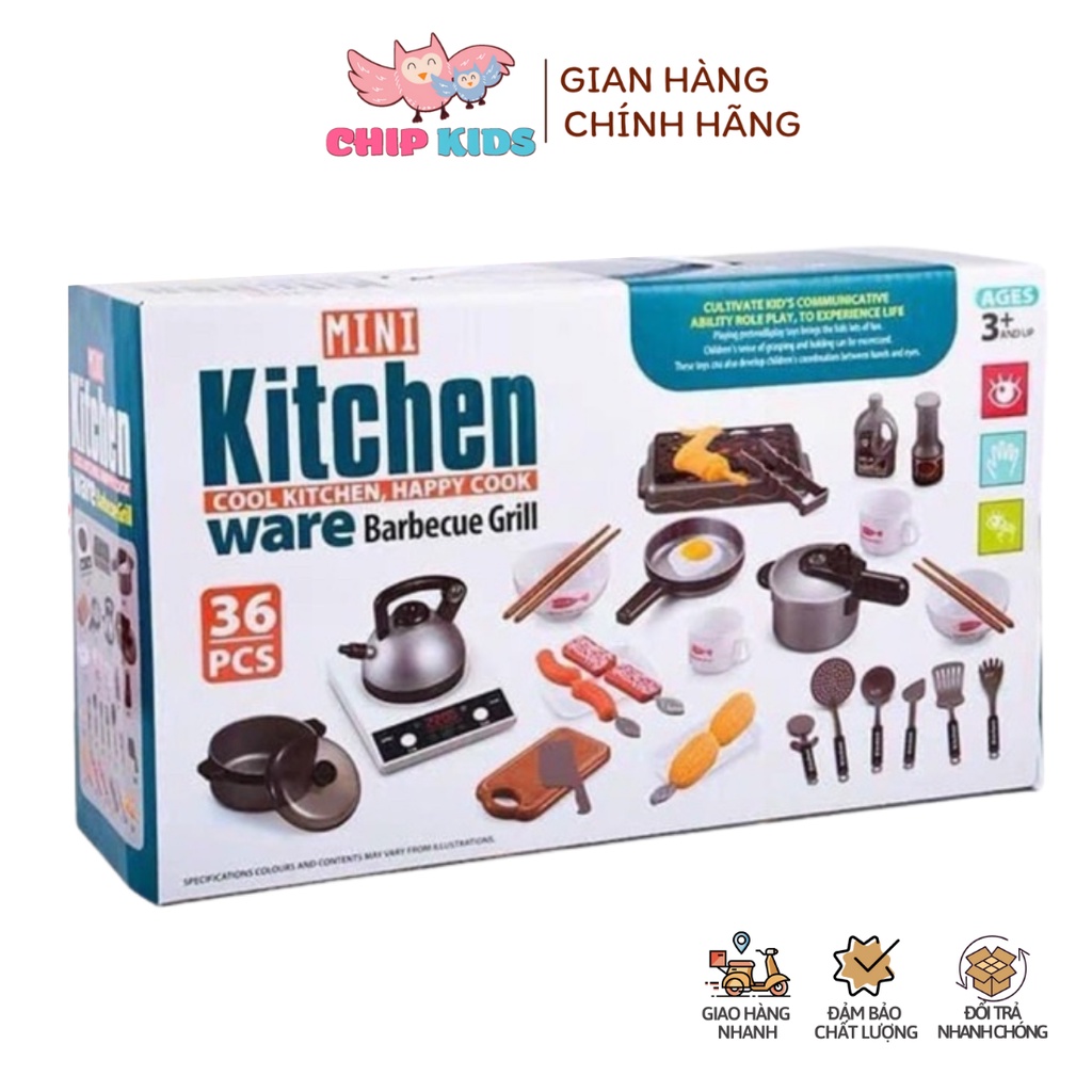 BỘ ĐỒ CHƠI NẤU ĂN 36 MÓN CHO BÉ YÊU