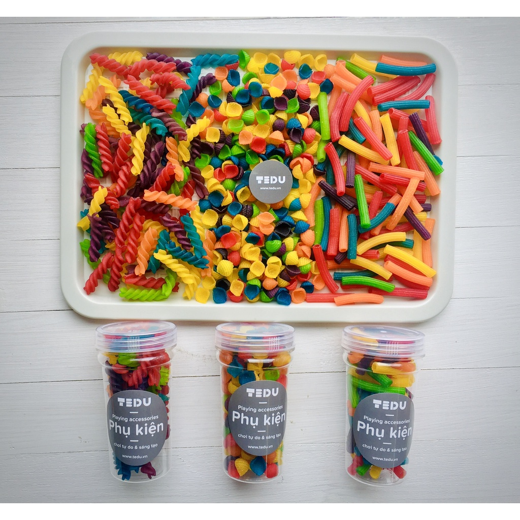 Nui màu TEDU chơi kèm bột nặn - Phụ kiện chơi kèm