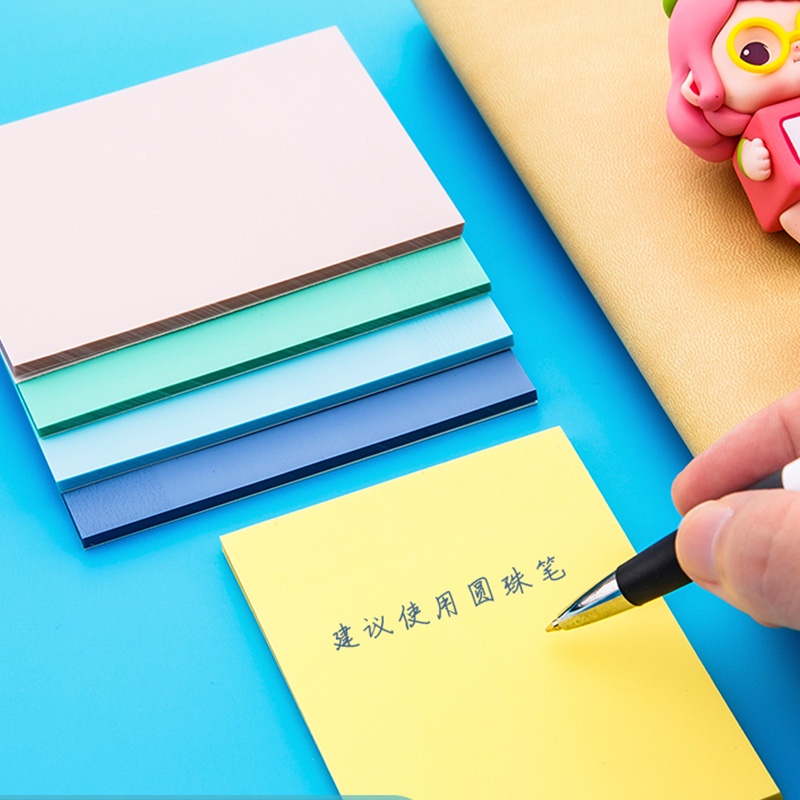Set 50 Tờ Giấy Ghi Chú Mini Nhiều Màu Sắc Chống Thấm Nước Tiện Dụng Cho Học Sinh
