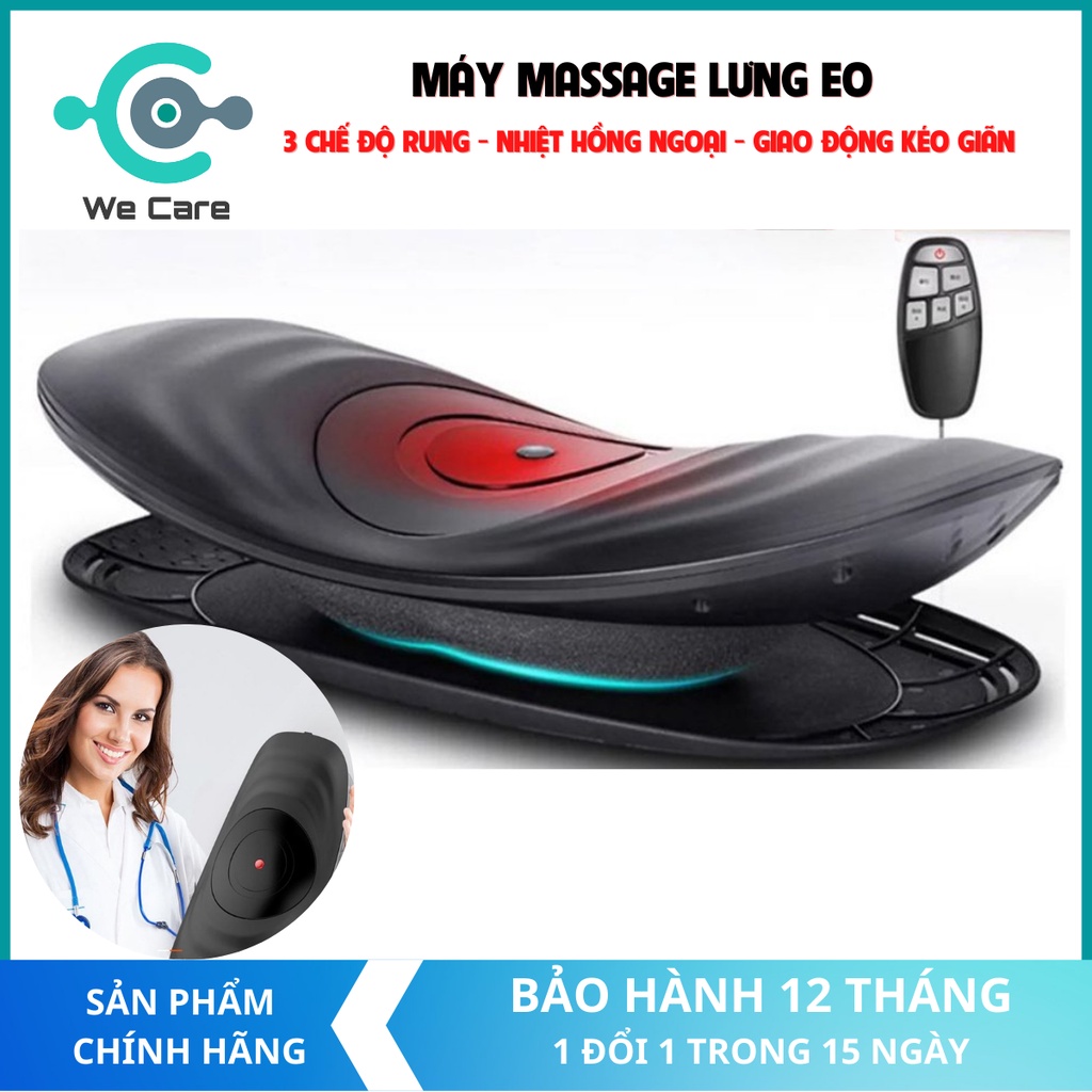 [Cao Cấp] Máy Massage lưng, Massage hỗ trợ điều trị cột sống, thoát vị đĩa đệm, Massage Nhiệt hồng ngoại