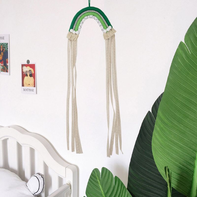 Giá Đỡ Kẹp Tóc Màu Cầu Vồng Treo Tường Tiện Dụng