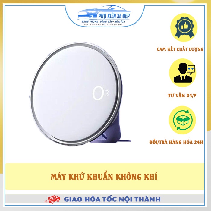 Máy Khử Mùi Ô Tô - Máy Khử Khuẩn Ô Tô ⚡HÀNG CAO CẤP⚡ Ozone Rock Space Sterilizer Dùng Trên Ô Tô, Nhà Tắm, Phòng Ăn