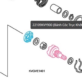 DĨA NHÔNG ĐỀ AB 110 / CLICK 110 / VISION 110 ZIN HONDA