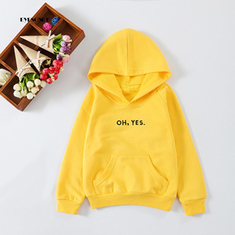 Áo Hoodie Dài Tay In Chữ Họa Tiết Ngộ Nghĩnh Dành Cho Các Bé