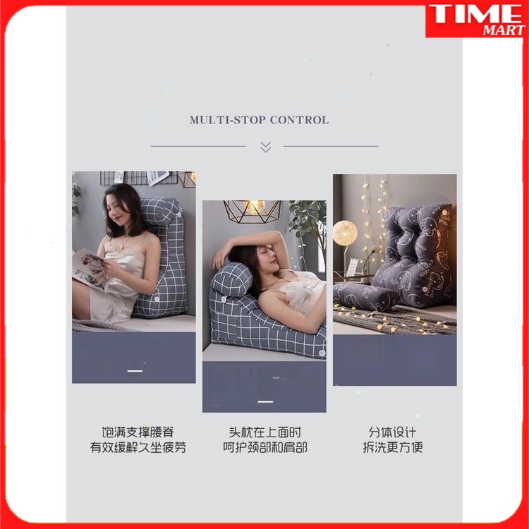 Đệm Tựa Đầu Giường Bảo Vệ Eo, Lưng .Có Thể Tháo Rời Và Giặt Được[TIME_MART siêu thị tiện ích gia đình]