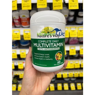 Viên tổng hợp Nature's Way chiết xuất rau củ quả, chứa Vitamin và khoáng chất. 200 viên. Date 2024