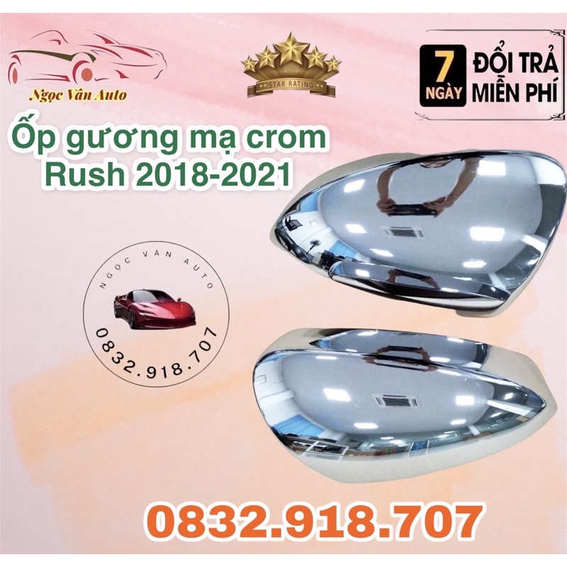 Ốp Gương Rush 2018 - 2023 mạ crom