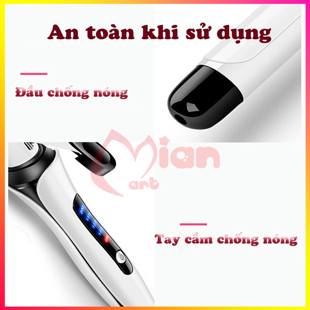 Máy uốn tóc - máy làm xoăn tóc chống bỏng và hư tổn tóc công nghệ 2021 - led hiển thị nhiệt độ - MIAN MART