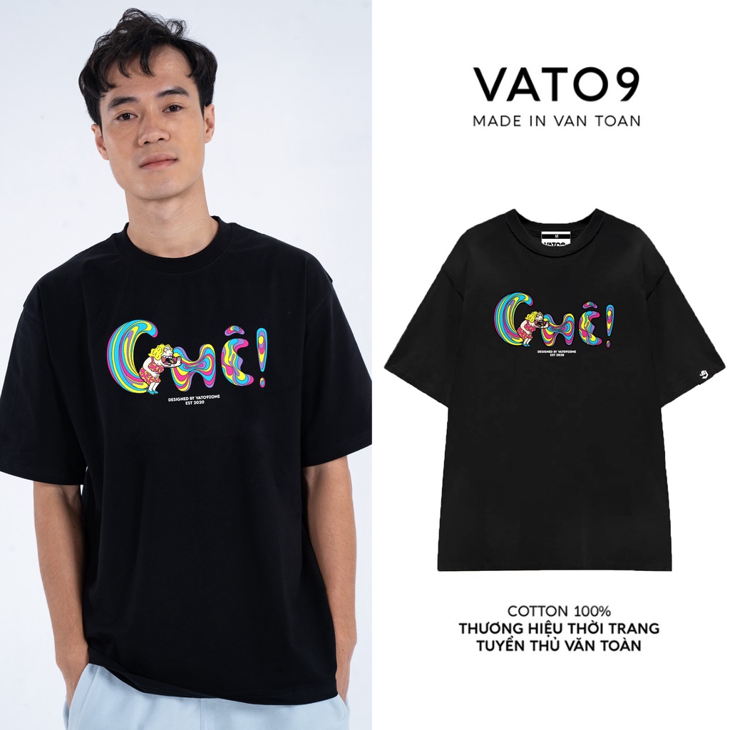 Áo thun nam nữ, áo phông Văn Toàn VATO9'S ZONE phiên bản LOGO CHÊ