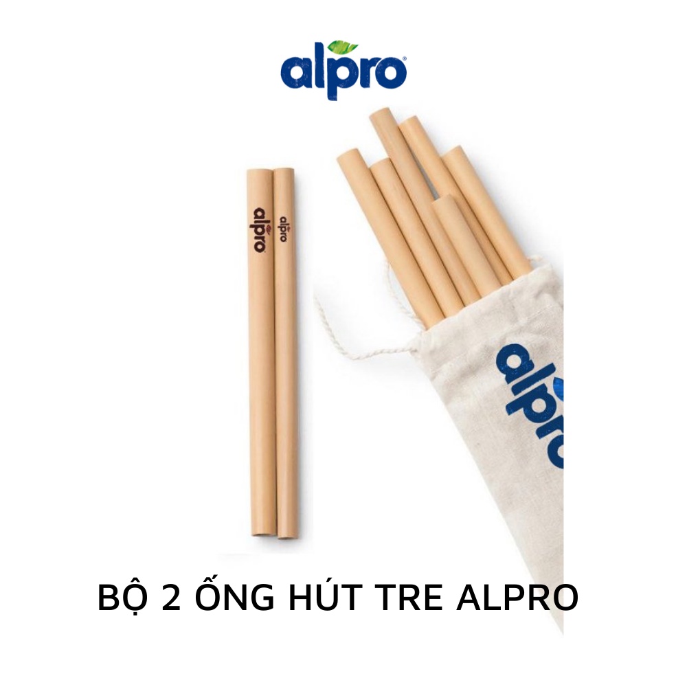 Bộ 2 ống hút tre thân thiện môi trường Alpro