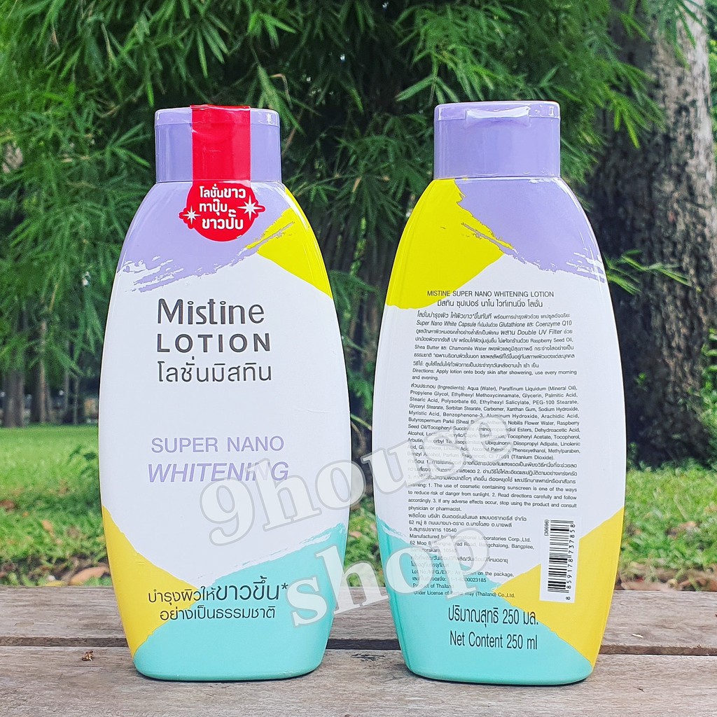 01 Chai Sữa Dưỡng Thể Trắng Da Mistine Lotion Super Nano Whitening 250ML Thái Lan