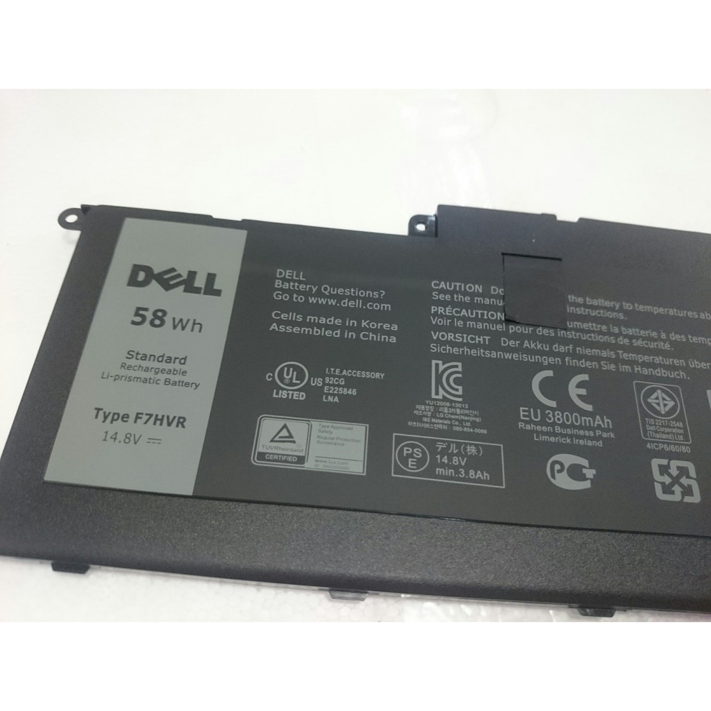 PIN ZIN LAPTOP DELL Inspiron 15 5000 5565 5558 7537 7548 7547 N7547 N7547 F7HVR ZIN