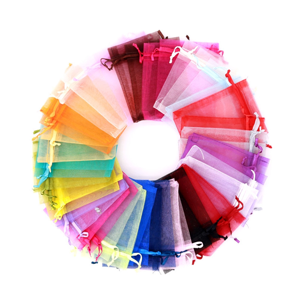 10 Túi rút vải organza 20x30cm đựng trang sức tiện lợi