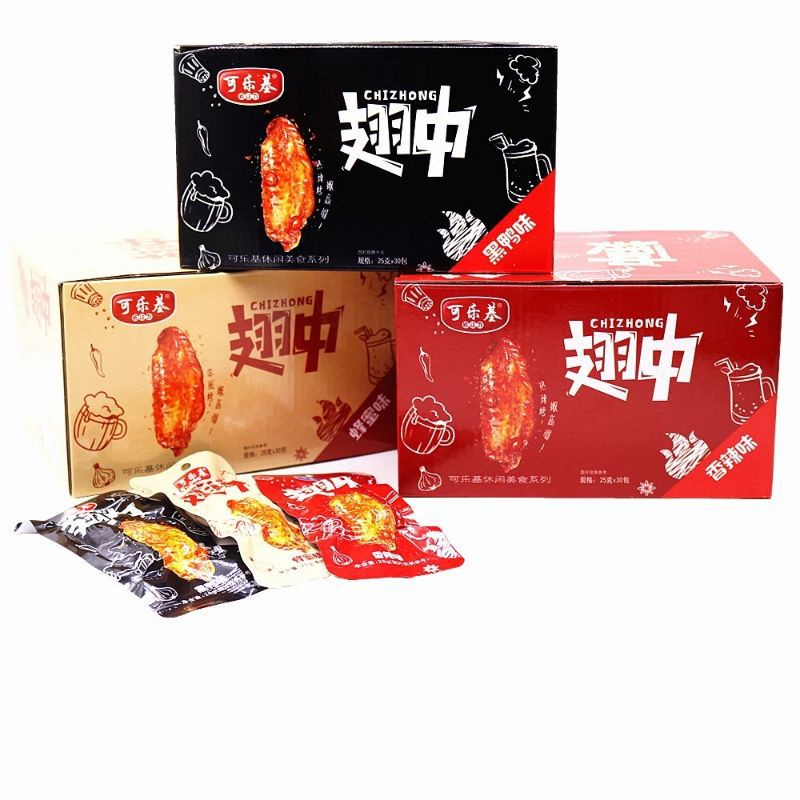 [ MÓN MỚI ] CÁNH GÀ GIỮA TẨM MẬT ONG CAY THƠM NHẸ - CÁNH GÀ GIỮA TẨM VỊ ĂN LIỀN  - Lùn Con Food