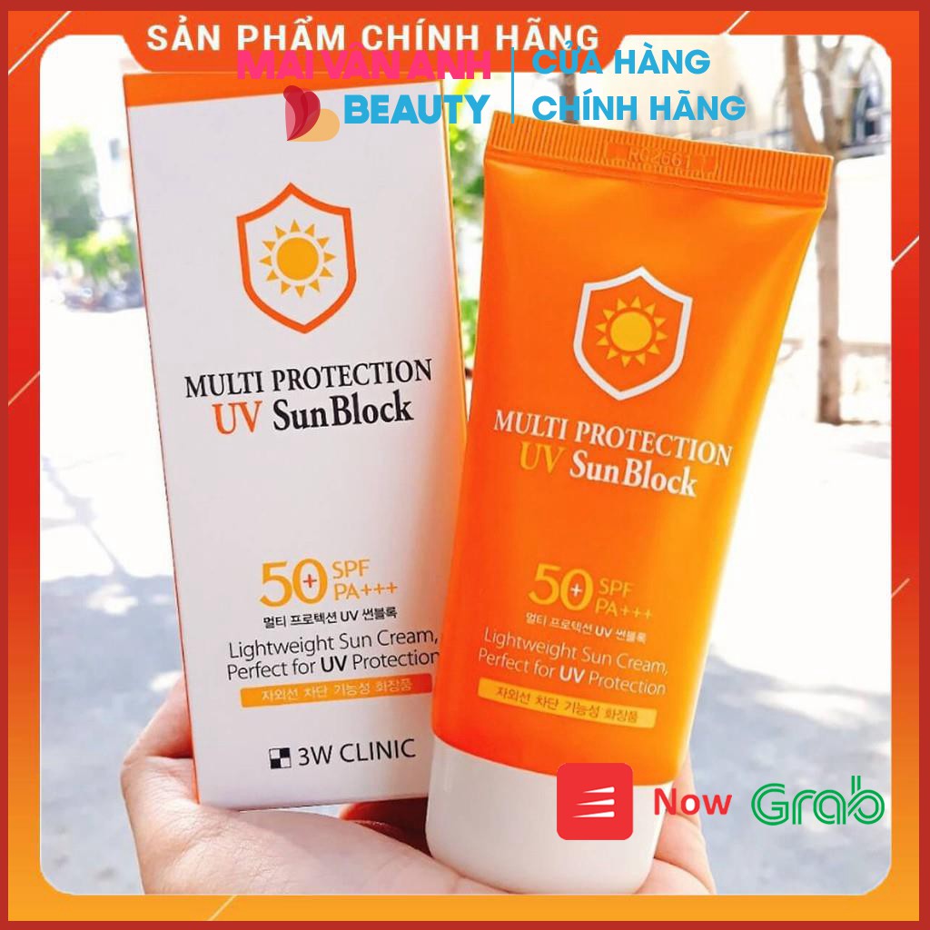 Kem chống nắng Multi Protection Uv Sun Block 3W Clinic Hàn Quốc 70ml