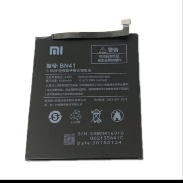 Pin Xiaomi Redmi note 4/ BN41 xịn bảo hành 6 tháng