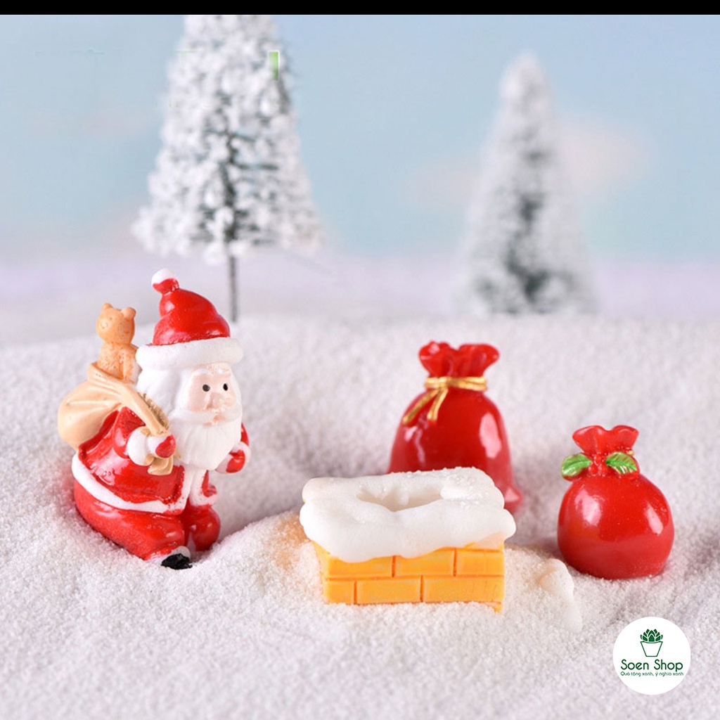 |FREESHIP| Phụ kiện ÔNG GIÀ NOEL CUTE trang trí Noel, Giáng sinh- Phụ kiện trang trí, mô hình tiểu cảnh