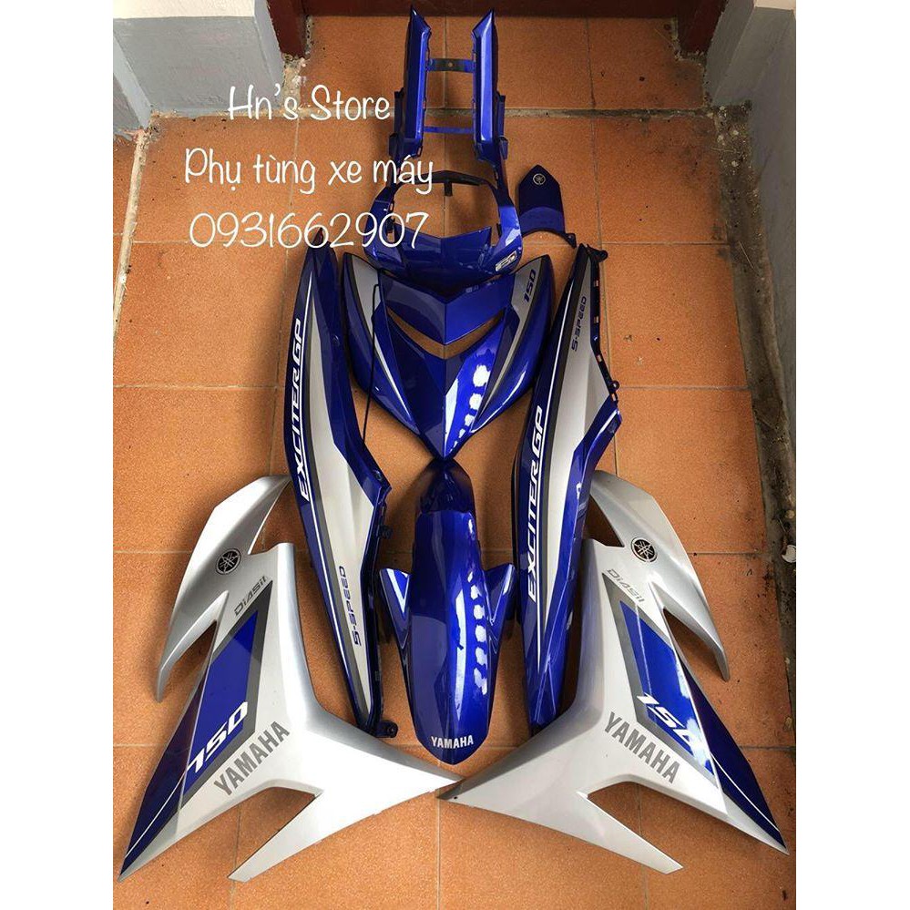 DÀN ÁO EXCITER 150 ZIN CHÍNH HÃNG YAMAHA XANH GP 2016