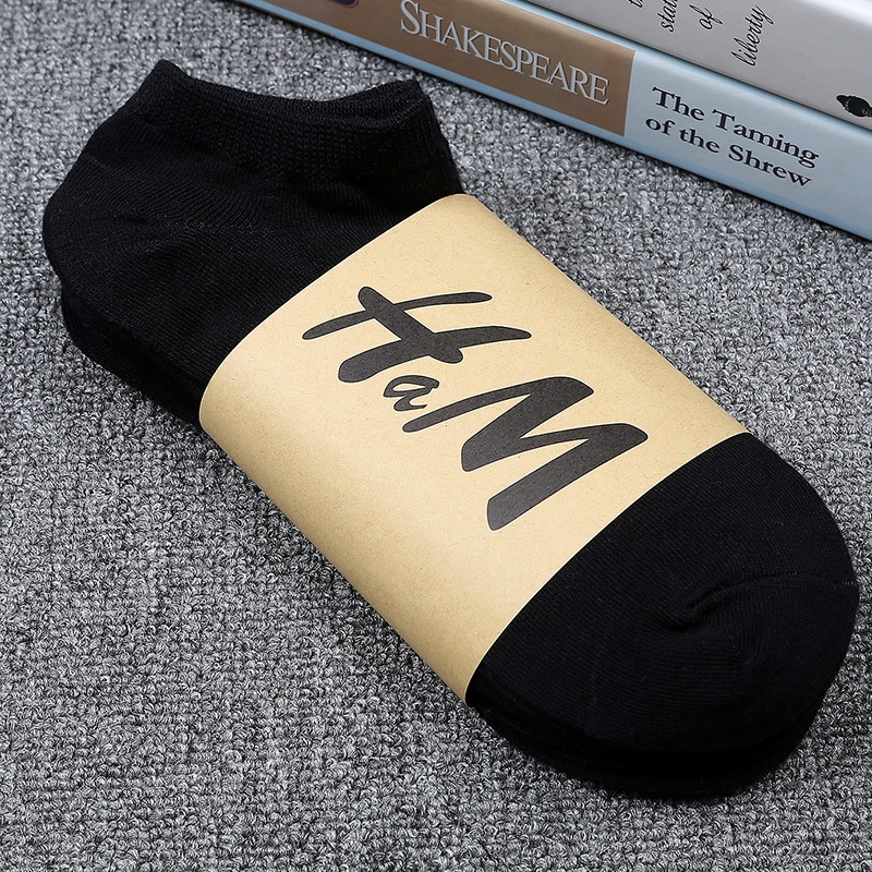 Set 10 đôi tất HM cổ ngắn cotton mềm cho cả nam và nữ