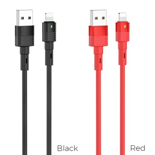 Dây Cáp Sạc Nhanh Iphone Dây Silicon Siêu Bền Chống Cháy Nổ Iphone Hoco U82  Lightning Dài 1,2m Hàng Chính Hãng