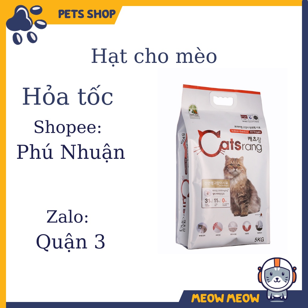 [SIÊU RẺ] Hạt cho mèo - Hạt tách túi Zip 1KG các loại hạt phổ biến cho mèo - Cateye - Catsrang - Catson