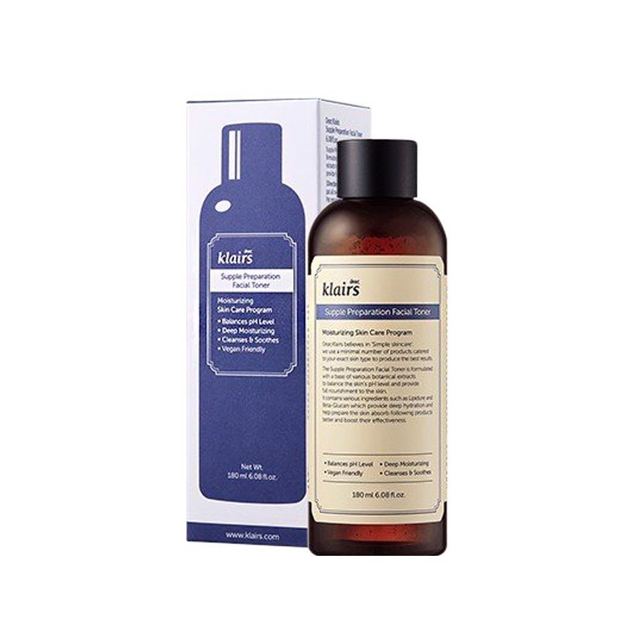 Nước cân bằng Klairs Supple Preparation Toner 180ml