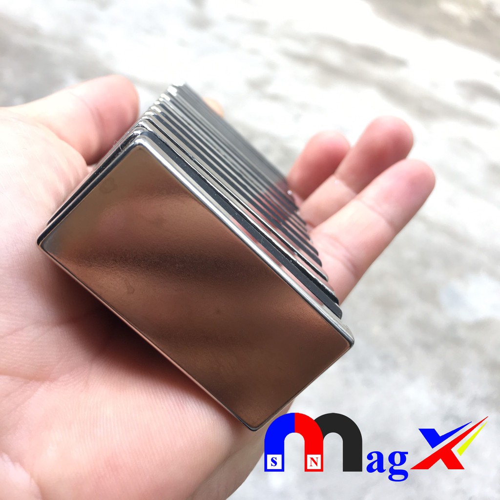 Nam Châm Cực Mạnh 50x25x5mm - Mã N35 Lực Từ Cực Mạnh