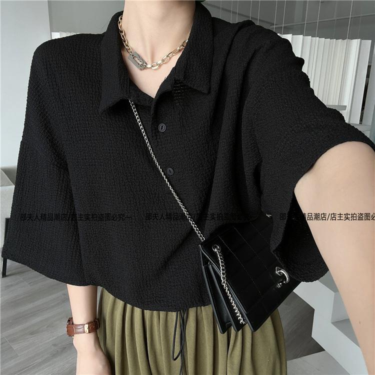 Áo polo Tay Ngắn Dáng Rộng Phong Cách Mỹ Thời Trang Mùa Hè 2022 Niche Cho Nữ 2-300kg