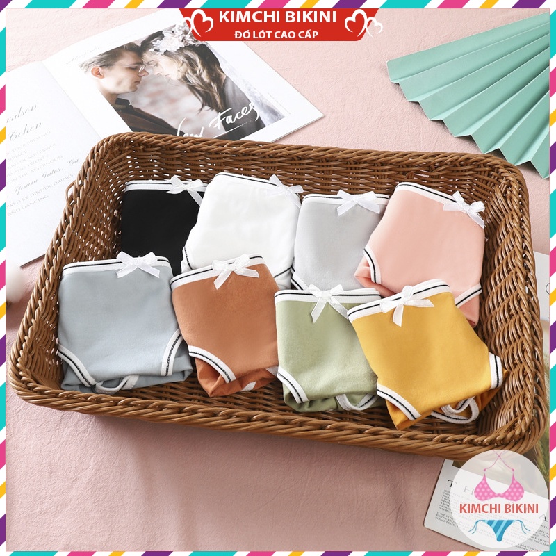quần xip nữ Cotton vải mềm nâng mông viền trắng KIMCHIBIKINI quần xì nữ được hàng ngàn chị em dùng QL057