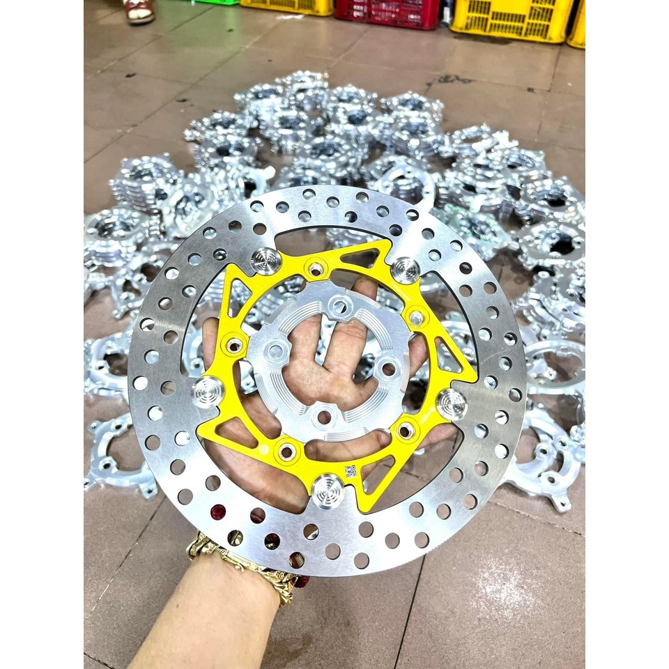 COMBO ĐĨA THẮNG - Đĩa thắng Trước size 267mm Kèm Lòng CNC 4 lỗ gắn thông dụng cho nhiều dòng xe khác nhau. NHƯ HÌNH 100%