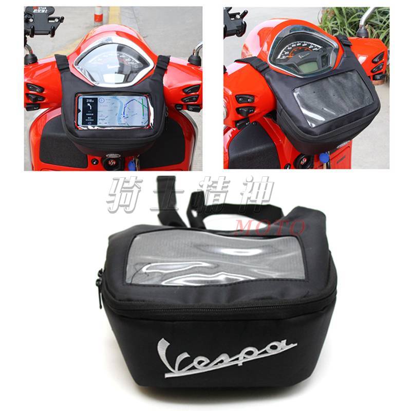 Túi Đựng Điện Thoại Chống Thấm Nước Gắn Ghi Đông Xe Máy Vespa Piaggio Sprint Primavera LX LXV 50 125 150