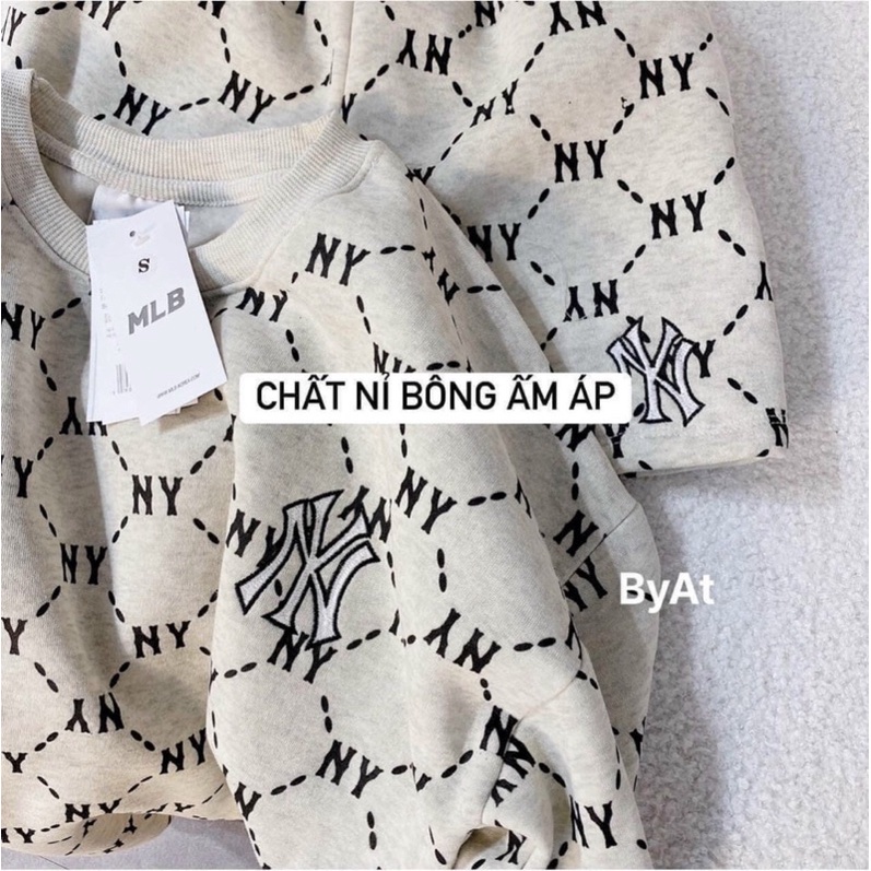 Set nỉ bông màu Ghi MLB