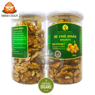 Nhân Quả Óc Chó Đã Tách Vỏ Mỹ Hũ 250gr, Tốt Cho Tim Mạch, Hạt Óc Chó Vàng