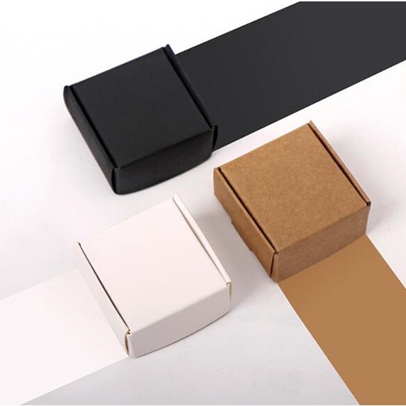 Hộp Giấy Kraft Đựng Bánh Kẹo Làm Thủ Công 5.5-12.5CM