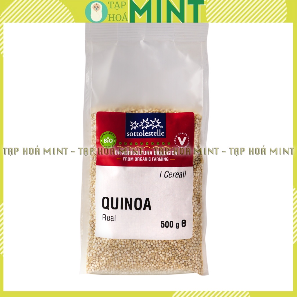 Hạt diêm mạch quinoa trắng hữu cơ Sottolestelle cho bé ăn dặm gói 500g - Tạp hoá mint