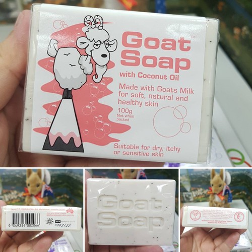 Xà Phòng Sữa Dê An Toàn Cho Trẻ Sơ Sinh Và Người Lớn Có Làn Da Nhạy Cảm Goat Soap của ÚC 100g