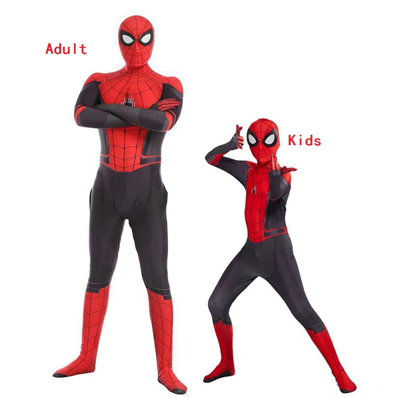 Trang phục nhập vai Spiderman Jumpsuit Zentai Halloween Iron Spider-Man Peter Parker Siêu anh hùng Jumpsuit dành cho trẻ em người lớn