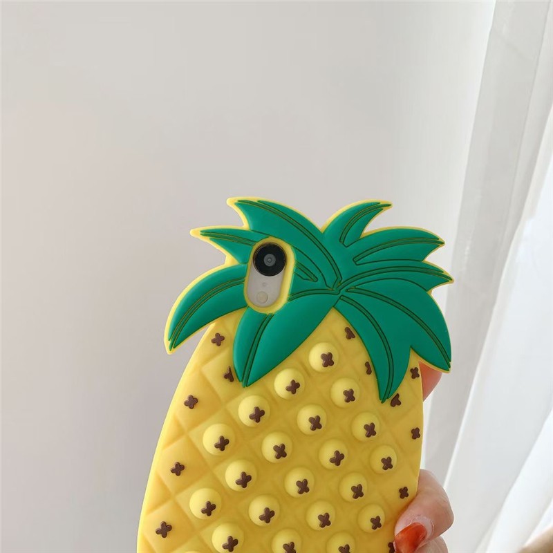 Ốp Điện Thoại Silicon Hình Trái Dứa Cho Iphone 12 12pro 12mini 12promax 11 Pro Max X Xs Max Xr 6 6s 7 8 Plus